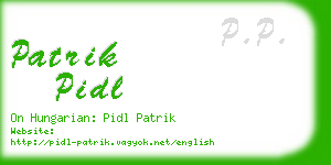 patrik pidl business card